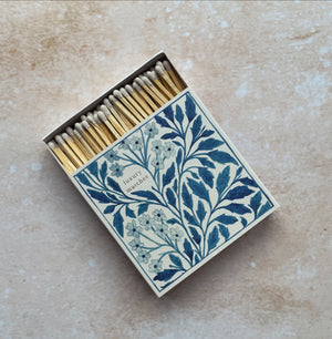 Blue Floral Match Box